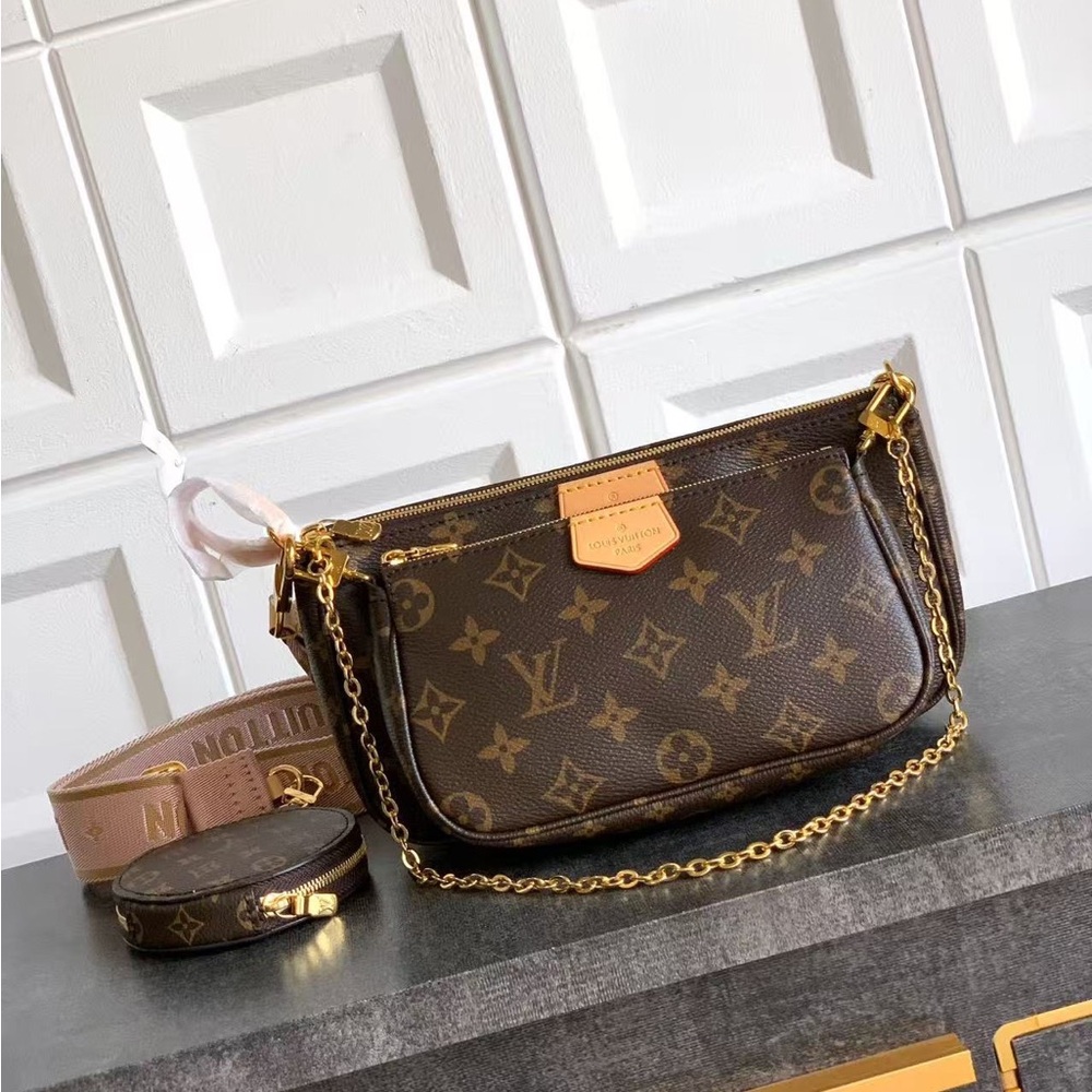 Brown Monogram Shoulder Bag